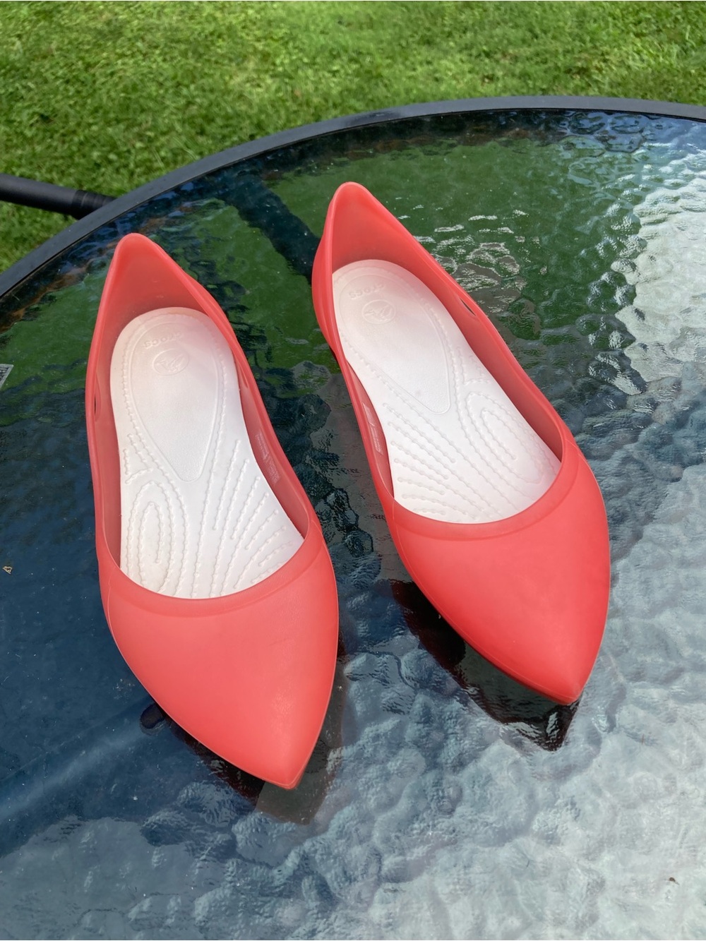 Women’s CROCS Coral Rio Ballerina Pointed Toe Flats Shoes Size 7
